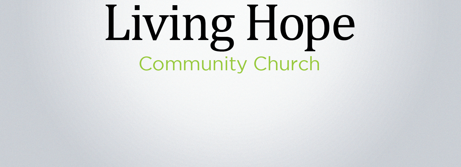 Living Hope Community Podcast
